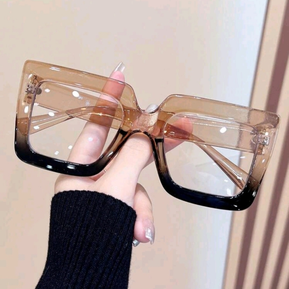 NEW Black and Brown Oversized Fashion Glasses